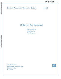Dollar a Day Revisited