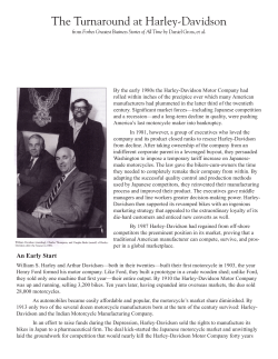 The Turnaround at Harley-Davidson