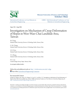 Investigation on Mechanism of Creep Deformation