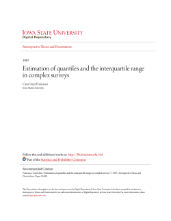 Estimation of quantiles and the interquartile range in complex surveys