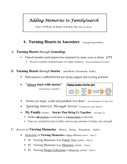 1. Turning Hearts to Ancestors (A Divine