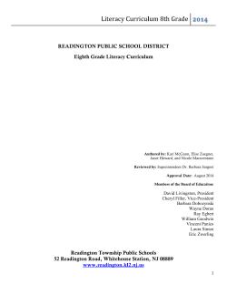 Li iteracy C Curricul lum 8th Grade