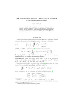THE GENERALIZED BORWEIN CONJECTURE. II. REFINED q