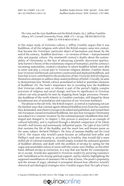 The Lotus and the Lion: Buddhism and the British Empire, by J