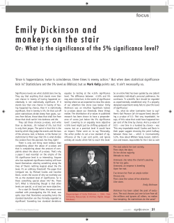 Emily Dickinson and monkeys on the stair Or: What is the