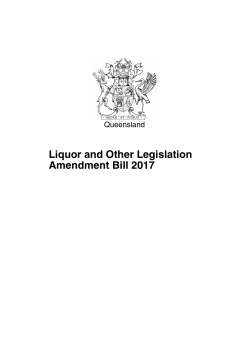 Liquor and Other Legislation Amendment Bill 2017