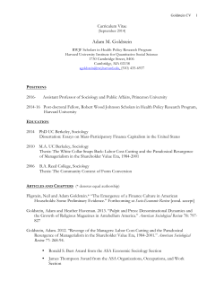 Curriculum Vitae - Scholars at Harvard