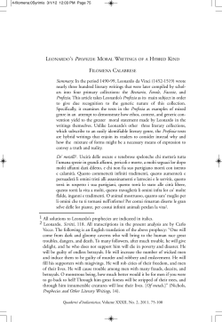 Summary: In the period 1490-99, Leonardo da Vinci (1452