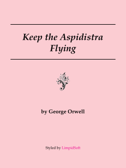 Keep the Aspidistra Flying