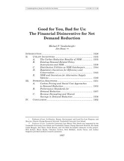 Good for You, Bad for Us: The Financial Disincentive for Net