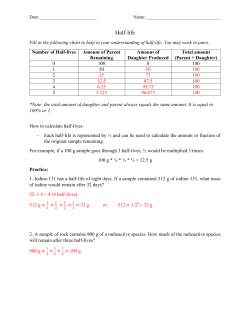 Half-life - UBC Blogs