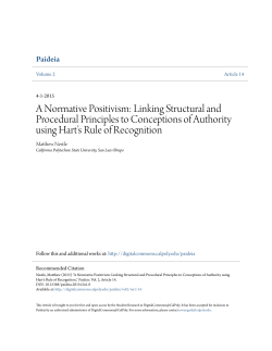 A Normative Positivism: Linking Structural and Procedural Principles