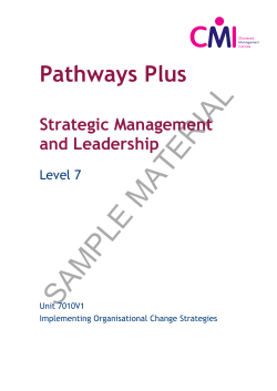 Implementing Organisational Change Strategies
