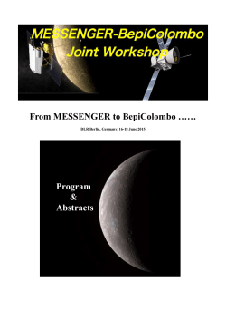 From MESSENGER to BepiColombo - Cosmos