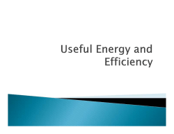 Useful Energy/Work seful Energy/Work seful