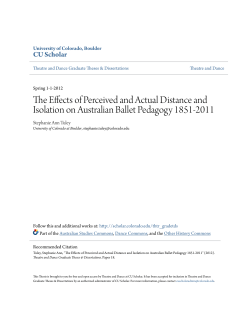 The Effects of Perceived and Actual Distance and
