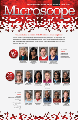 Congratulations to our 2016 WakeMed Service Award recipients
