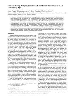 Similarly Strong Purifying Selection Acts on Human Disease Genes