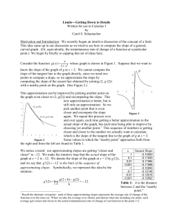 An Introduction to Limits