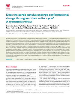 Does the aortic annulus undergo conformational change throughout