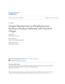 Oxygen Measurement via Phosphorescence: Reaction of