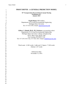 FROST DEPTH - A GENERAL PREDICTION MODEL (PDF