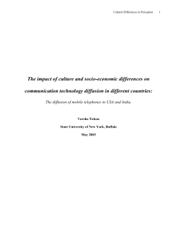 The impact of culture and socio