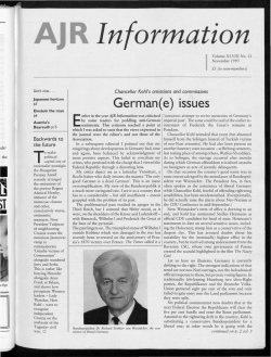 German(e) issues - The Association of Jewish Refugees