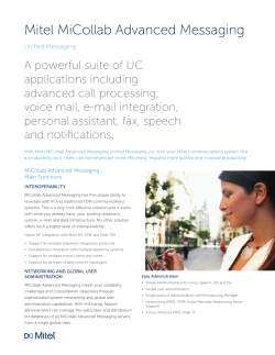 Mitel MiCollab Advanced Messaging