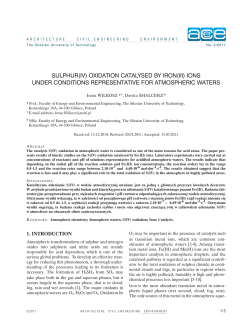 SULPHUR(IV) OXIDATION CATALYSED BY IRON(III) IONS UNDER