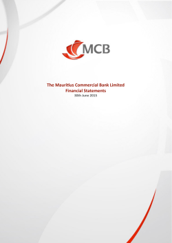 The Mauritius Commercial Bank Limited Financial Statements