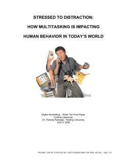 STRESSED TO DISTRACTION: HOW MULTITASKING IS