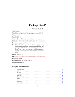 Package `fossil`