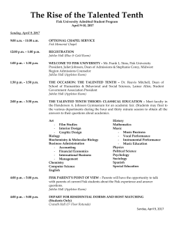 The Rise of the Talented Tenth