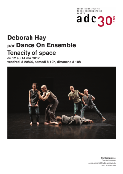 Deborah Hay par Dance On Ensemble Tenacity of - ADC