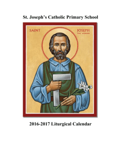 Liturgical Calendar 2016 2017 PDF File