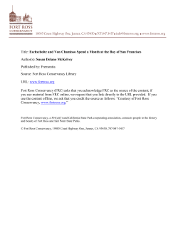 Eschscholtz and Von Chamisso Spend a Month at the Bay of San