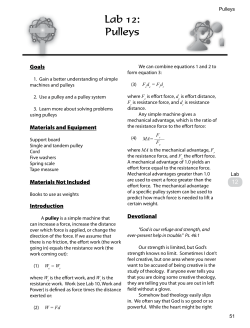 Pulleys - Logos Science