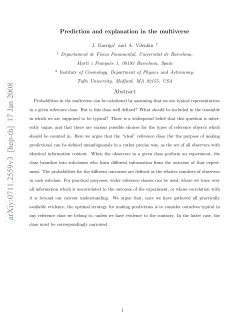 Prediction and explanation in the multiverse