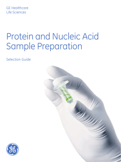 Protein and Nucleic Acid Sample Preparation