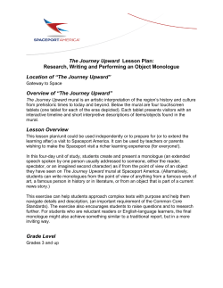 The Journey Upward Lesson Plan