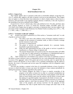 Chapter 25A. Retail Installment Sales Act.