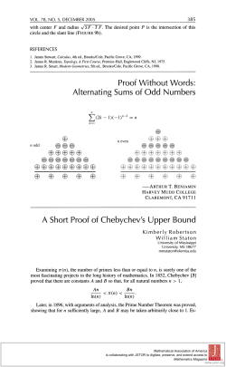 Proof Without Words: Alternating Sums of Odd Numbers A Short