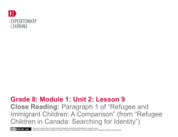 Grade 8 ELA Module 1, Unit 2, Lesson 9
