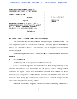 Judge clocks counterfeiter in Gucci watch case