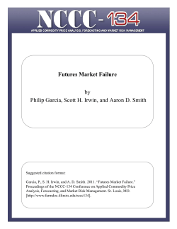 Futures Market Failure by Philip Garcia, Scott H. Irwin, and Aaron D