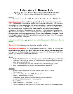 Laboratory 8: Banana Lab