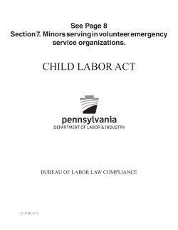 CHILD LABOR ACT