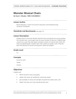 Monster Musical Chairs - Federal Reserve Bank of St. Louis