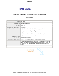 Understanding the role of physician attire on patient perceptions: a